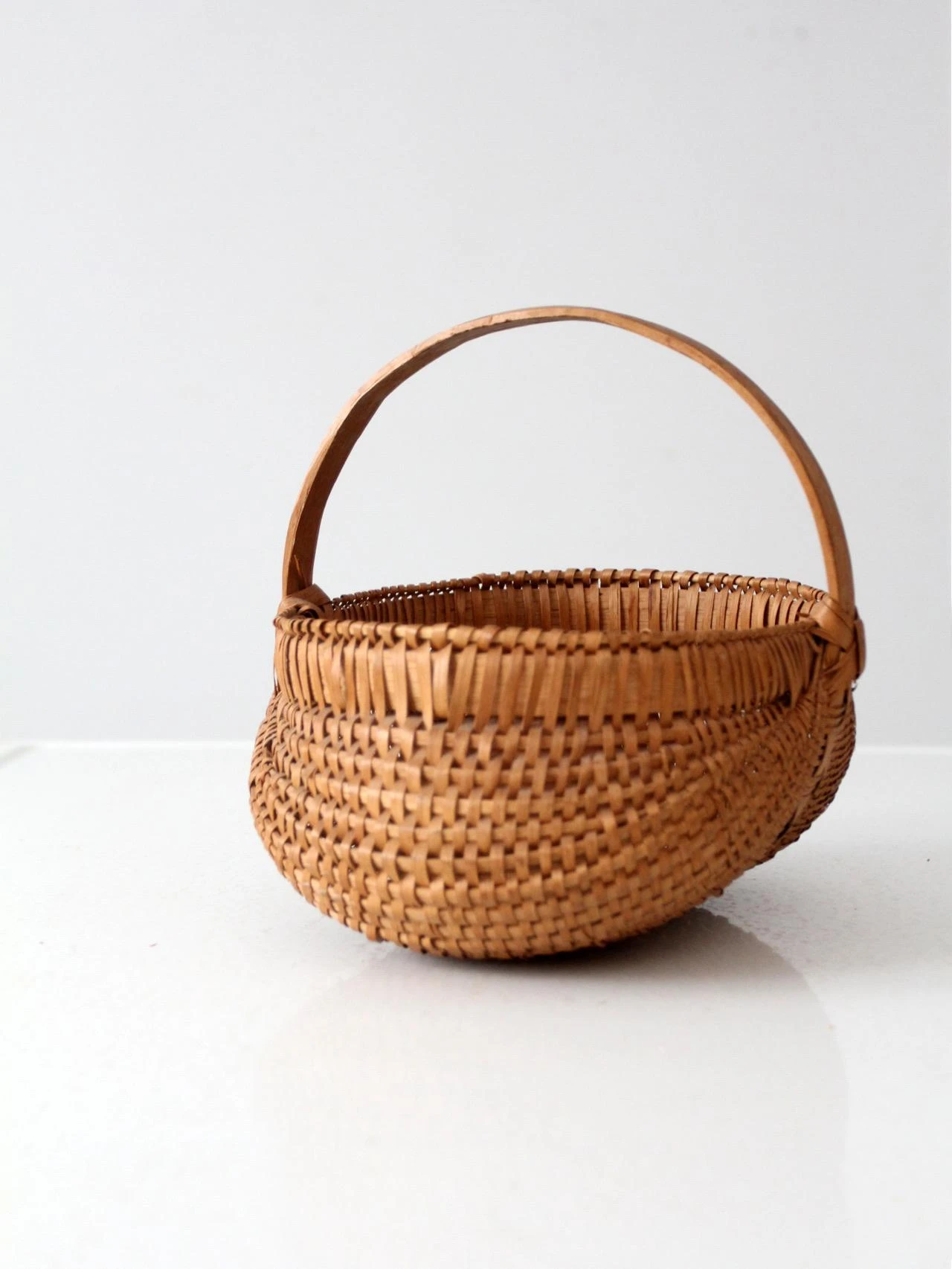 Vintage Woven Buttocks Basket 8 Vintage Woven Buttocks Basket - Image 8