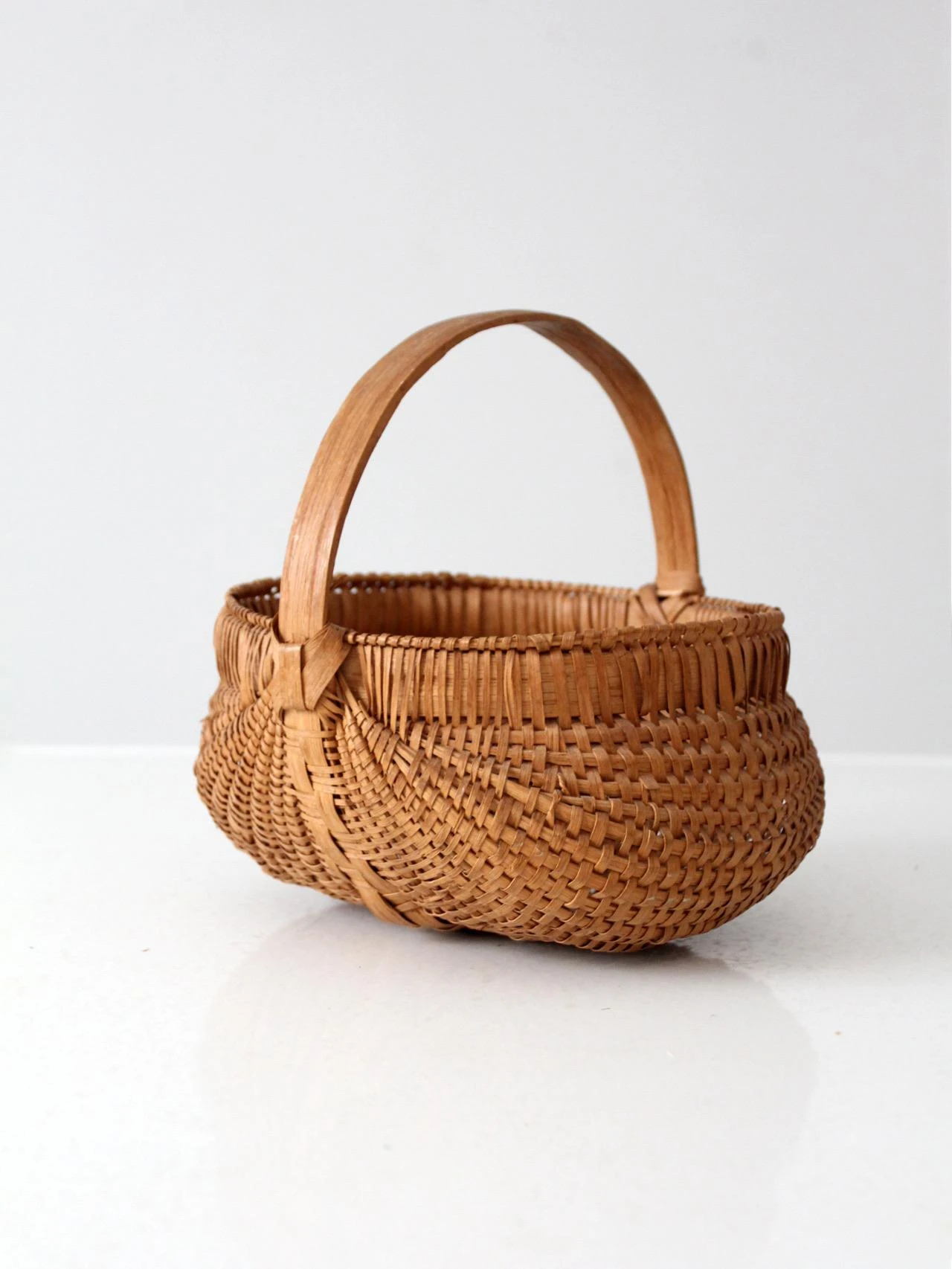 Vintage Woven Buttocks Basket 5 Vintage Woven Buttocks Basket - Image 5