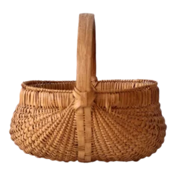 Vintage Woven Buttocks Basket