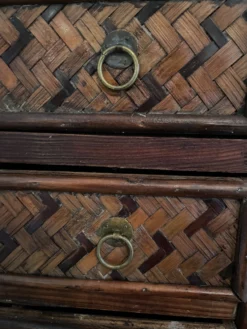 Vintage Woven Chinoiserie Or Palm Beach Rattan And Bamboo Table/Dresser Top Chest 18 Vintage Woven Chinoiserie Or Palm Beach Rattan And Bamboo Table/Dresser Top Chest -Chairish Shop vintage woven chinoiserie or palm beach rattan and bamboo tabledresser top chest 0774