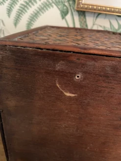 Vintage Woven Chinoiserie Or Palm Beach Rattan And Bamboo Table/Dresser Top Chest 15 Vintage Woven Chinoiserie Or Palm Beach Rattan And Bamboo Table/Dresser Top Chest -Chairish Shop vintage woven chinoiserie or palm beach rattan and bamboo tabledresser top chest 3980