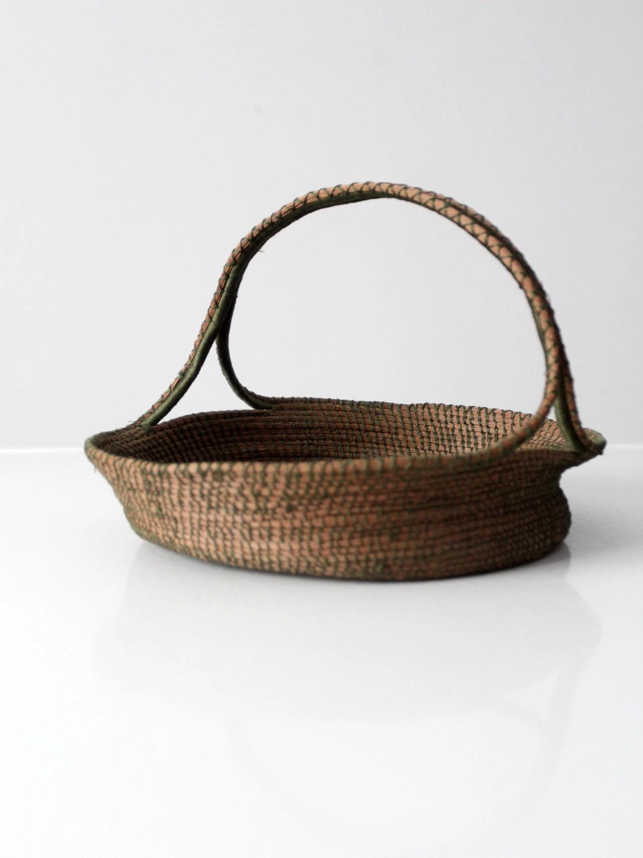 Vintage Woven Handle Basket 6 Vintage Woven Handle Basket - Image 6
