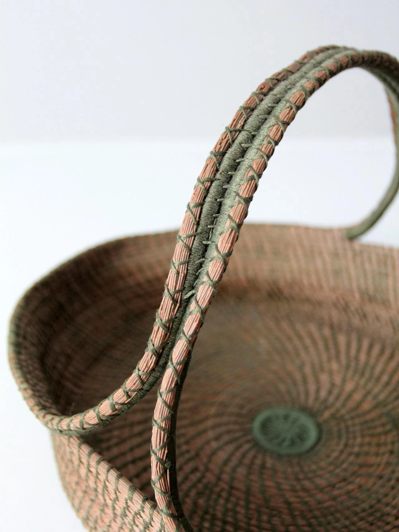 Vintage Woven Handle Basket 9 Vintage Woven Handle Basket - Image 9