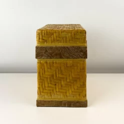 Vintage Woven Rattan And Onyx Tabletop Chest 12 Vintage Woven Rattan And Onyx Tabletop Chest -Chairish Shop vintage woven rattan and onyx tabletop chest 4388