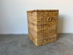 Vintage Woven Rattan Basket 19 Vintage Woven Rattan Basket -Chairish Shop vintage woven rattan basket 7524 scaled