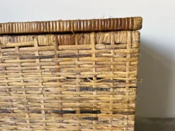 Vintage Woven Rattan Basket 14 Vintage Woven Rattan Basket -Chairish Shop vintage woven rattan basket 7797 scaled