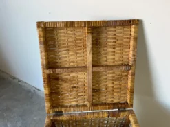 Vintage Woven Rattan Basket 13 Vintage Woven Rattan Basket -Chairish Shop vintage woven rattan basket 8615 scaled