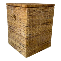 Vintage Woven Rattan Basket