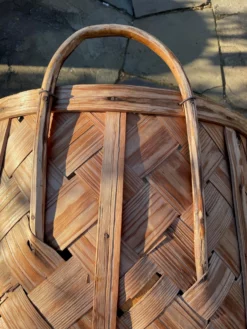 Vintage Woven Wicker Large Two Handled Basket 18 Vintage Woven Wicker Large Two Handled Basket -Chairish Shop vintage woven wicker large two handled basket 8501