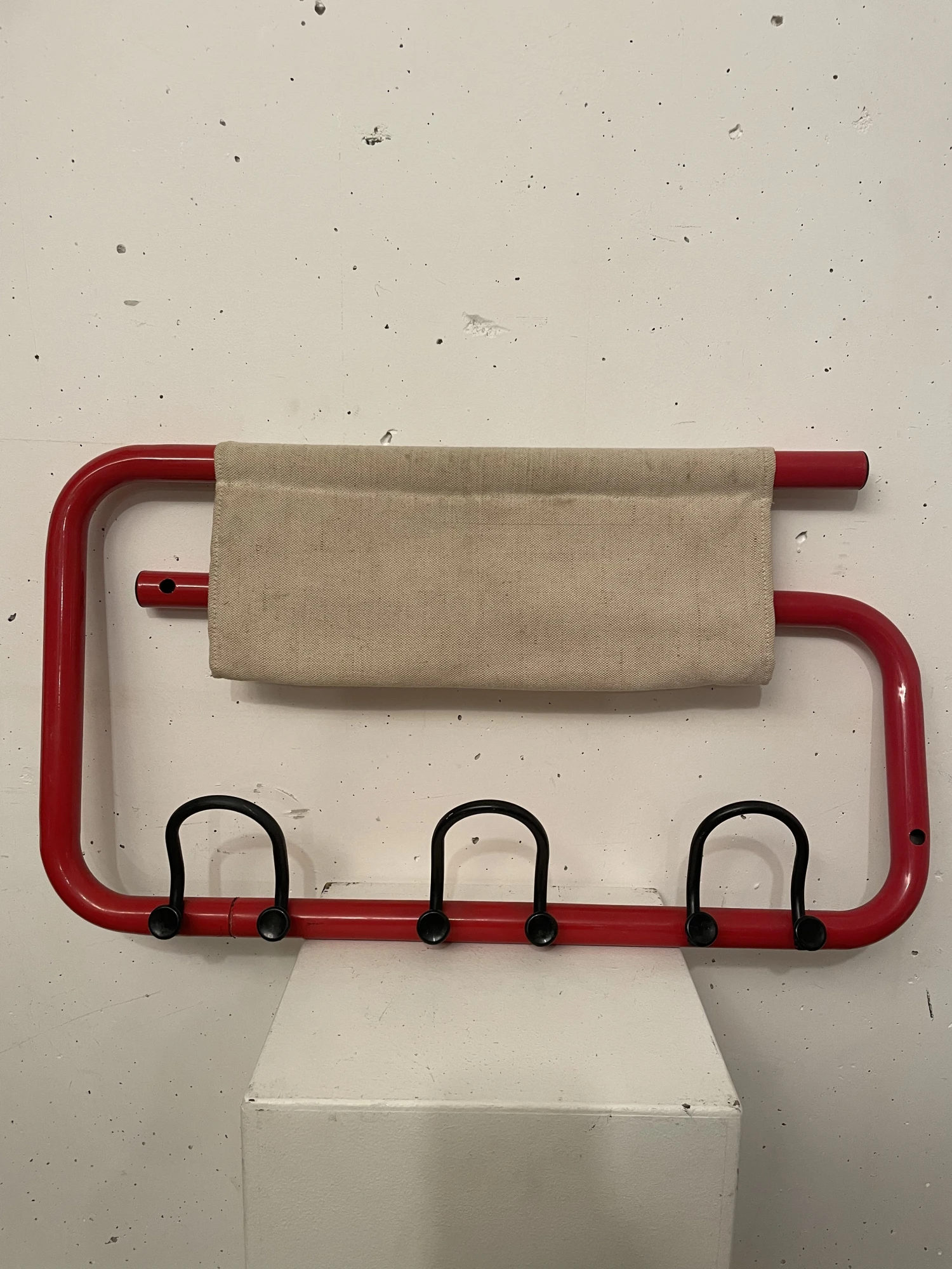 Wall Coat With Canvas Storage, 1970s 9 Wall Coat With Canvas Storage, 1970s - Image 9