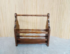 Wood Newspaper Stand, 1950s 16 Wood Newspaper Stand, 1950s -Chairish Shop wood newspaper stand 1950s 2118 scaled