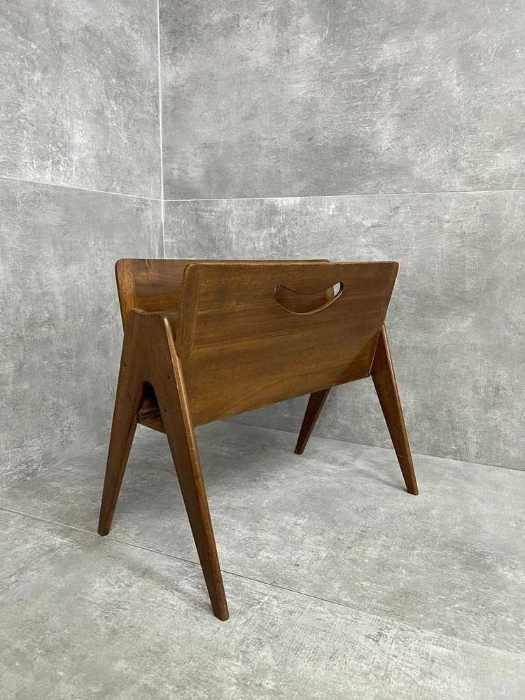 Wooden Magazine Rack, 1950s 8 Wooden Magazine Rack, 1950s - Image 8