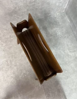 Wooden Magazine Rack, 1950s 12 Wooden Magazine Rack, 1950s -Chairish Shop wooden magazine rack 1950s 3730