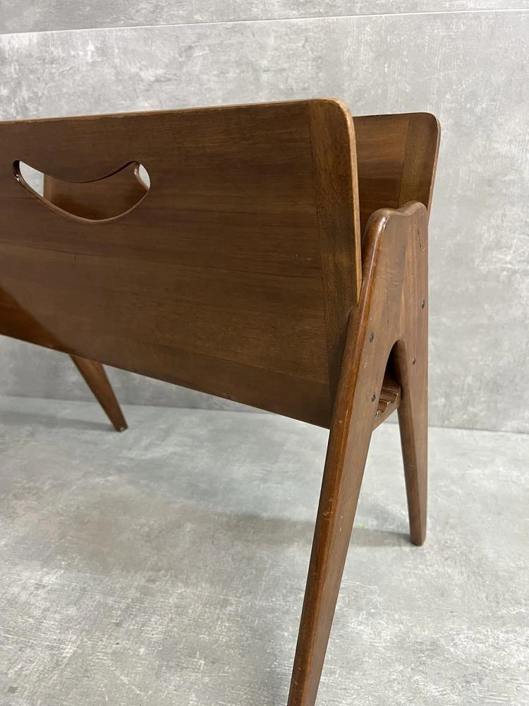 Wooden Magazine Rack, 1950s 3 Wooden Magazine Rack, 1950s - Image 3